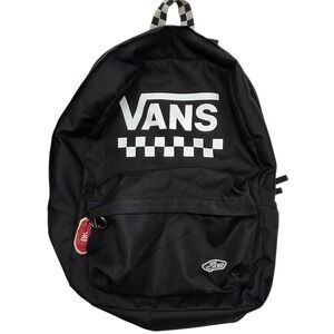 Vans Old Skool Backpack Black White Checkerboard Off The Wall Logo Skate Bag